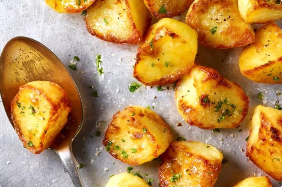 You've been cooking roast potatoes wrong – two ingredients get them extra crispy