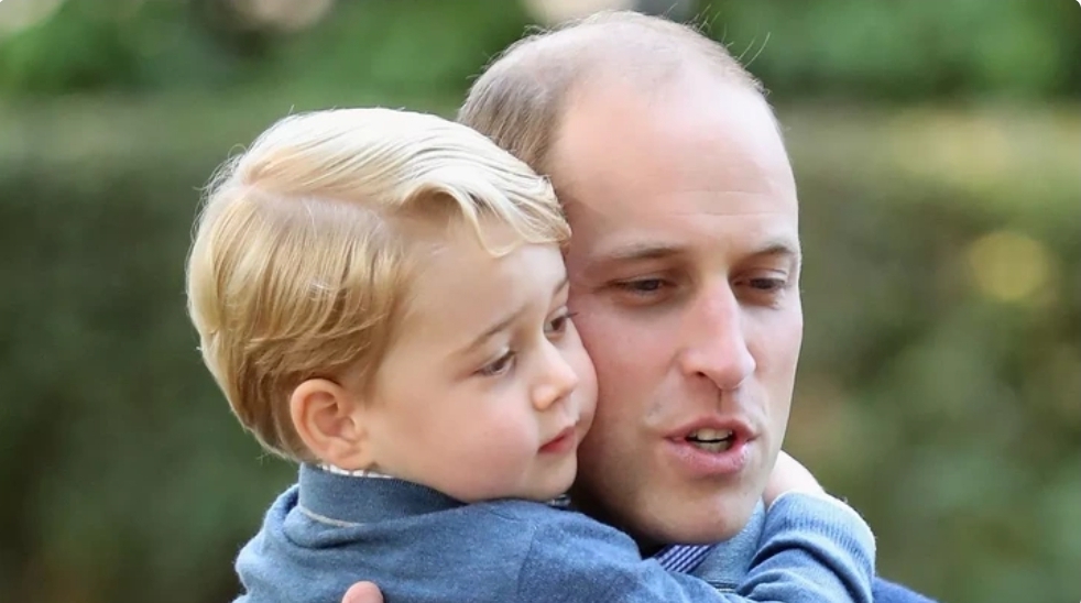 Prince William's adorable way of soothing Prince George when he appears overwhelmed