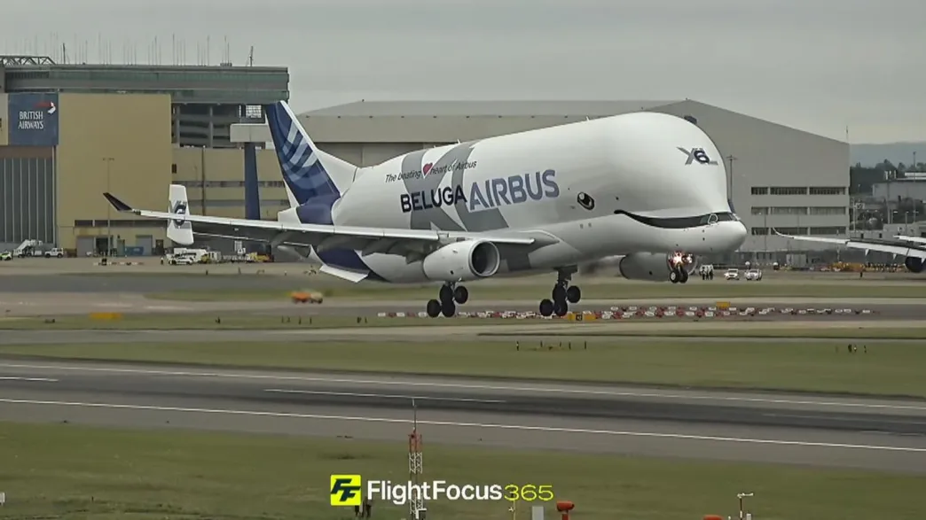 Strange Plane Lands at Heathrow Airport