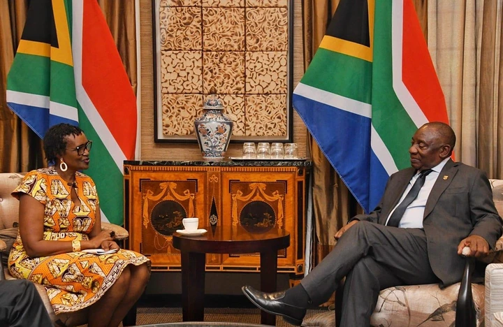 Winnie Byanyima Breaks Silence After Meeting President Ramaphosa in a High-profile meeting