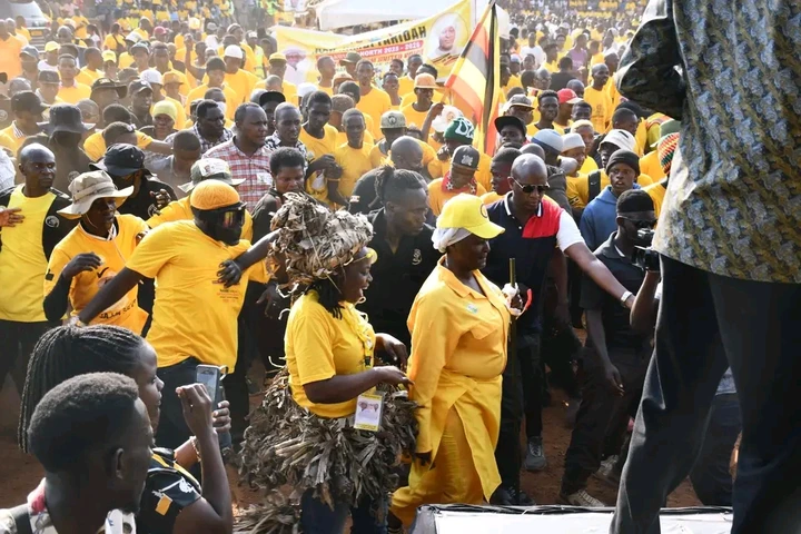 Hajjat Faridah Enjoys a Peaceful Rally in Kawempe North, NRM Supporters Accord Her Heroic Reception