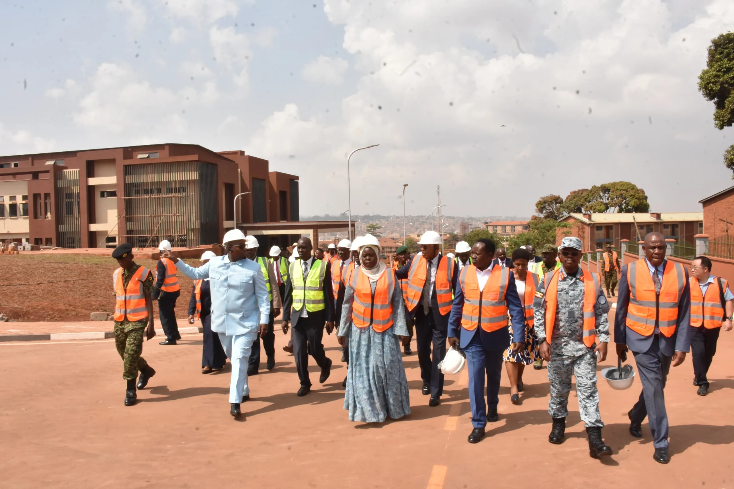 MPs impressed by construction progress of UPDF national referral hospital