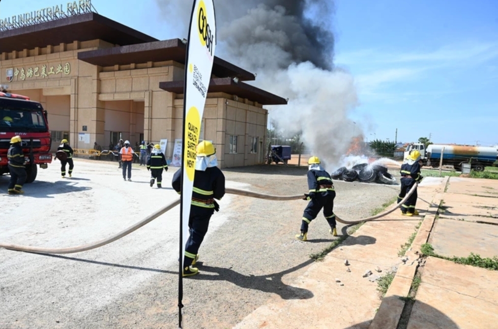 Mbale Industrial Park conducts fire safety exercise, tips workers on emergency evacuation