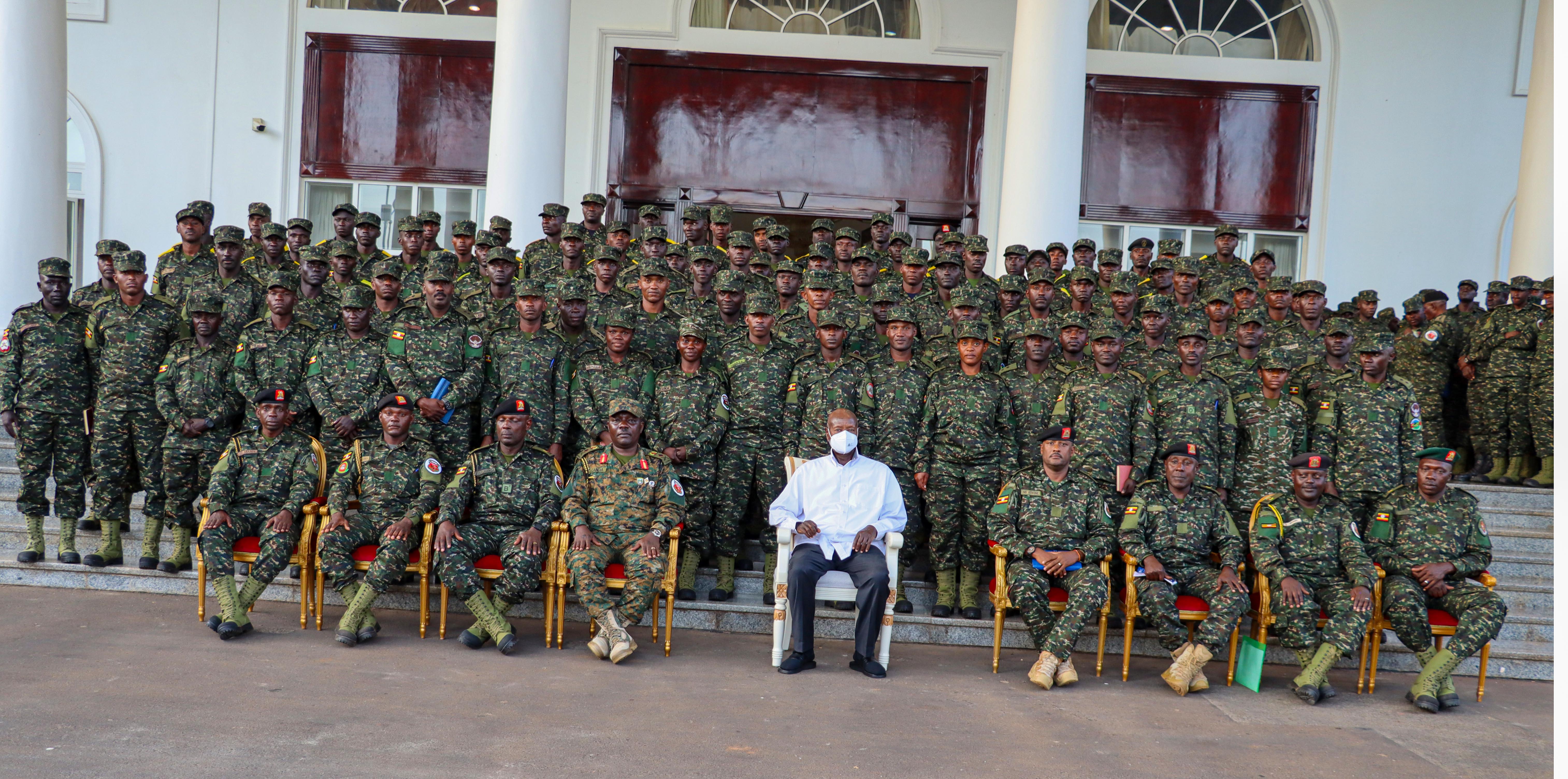 Museveni Urges Army Officers to Promote Prosperity, Strategic Security