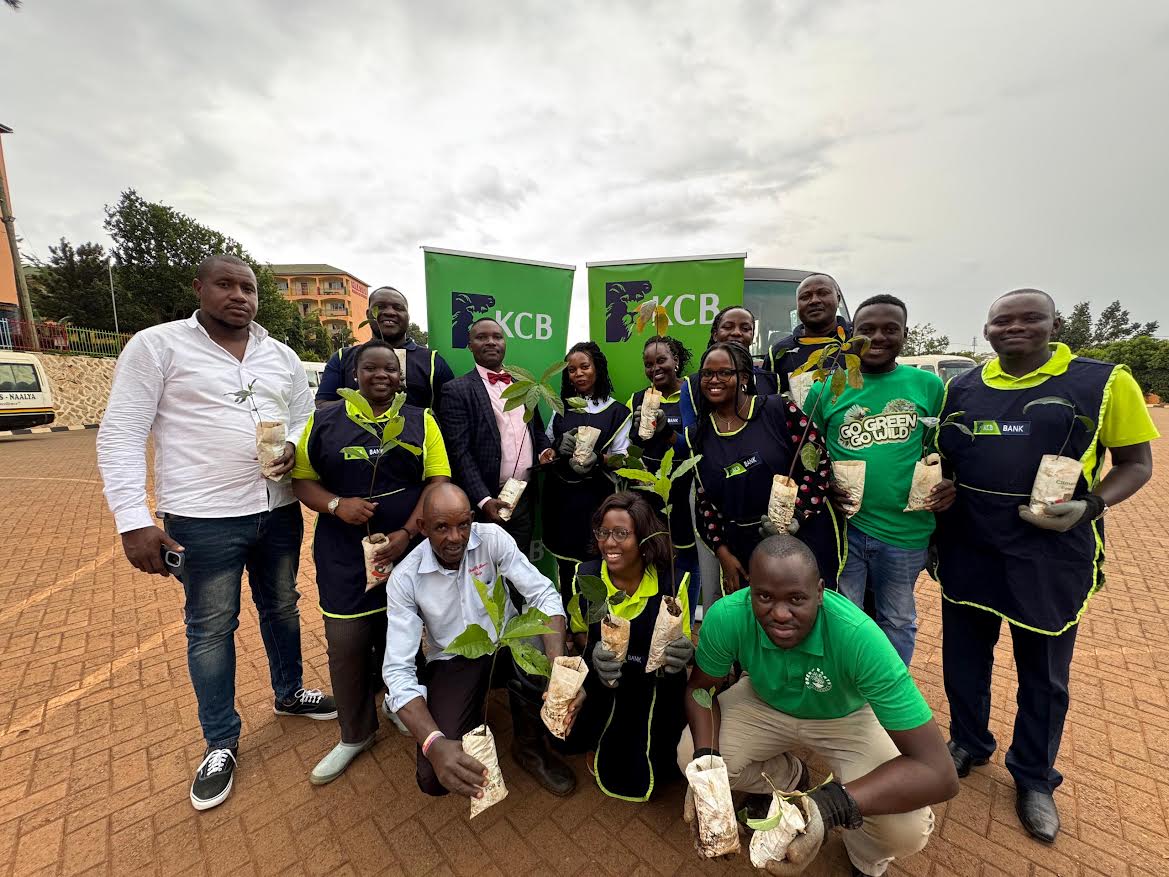 KCB Cleans Banda Farmers' Market , Plants Trees to Celebrate Environment Day