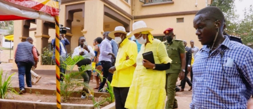 Museveni Spotted With First Lady Mama Janet In A Heroic Arrival At EC Headquarters