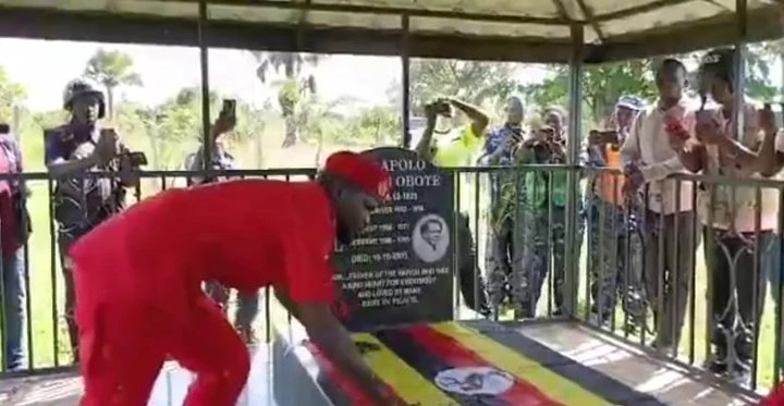 Bobi Wine Pays Tribute to Former President Obote.