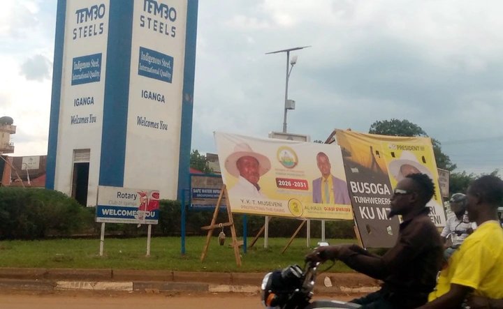 Iganga leaders fault campaign posters blocking road signs for increased carnage.