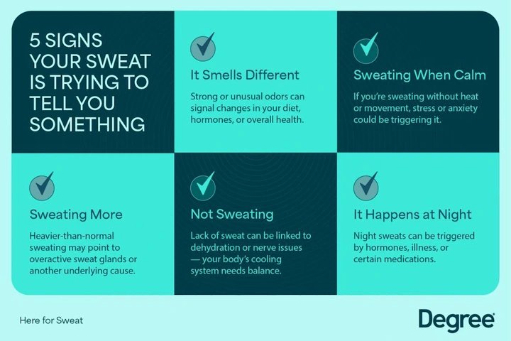 What your sweat says about your well-being: 5 key signs to look out for