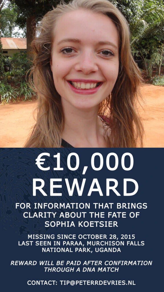 SOPHIA: NGO offers sh40million for lead to finding Dutch girl missing in Uganda