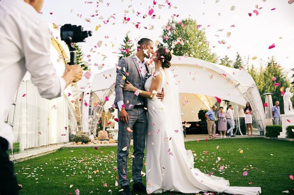 I saw a woman I didn't know in our wedding pictures