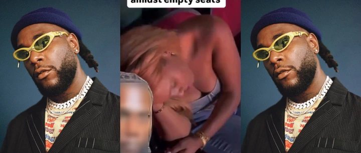 Burna Boy’s Houston Concert Sparks Buzz As Fan Sleeps Amid Empty Seat 