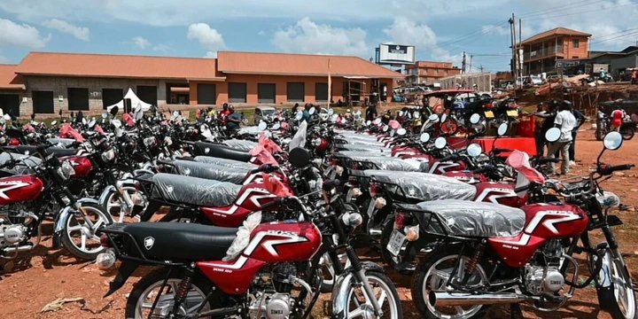 President Museveni’s Empowerment Drive Sees 300 Motorcycles Handed Over to Kawempe Boda Boda SACCOs