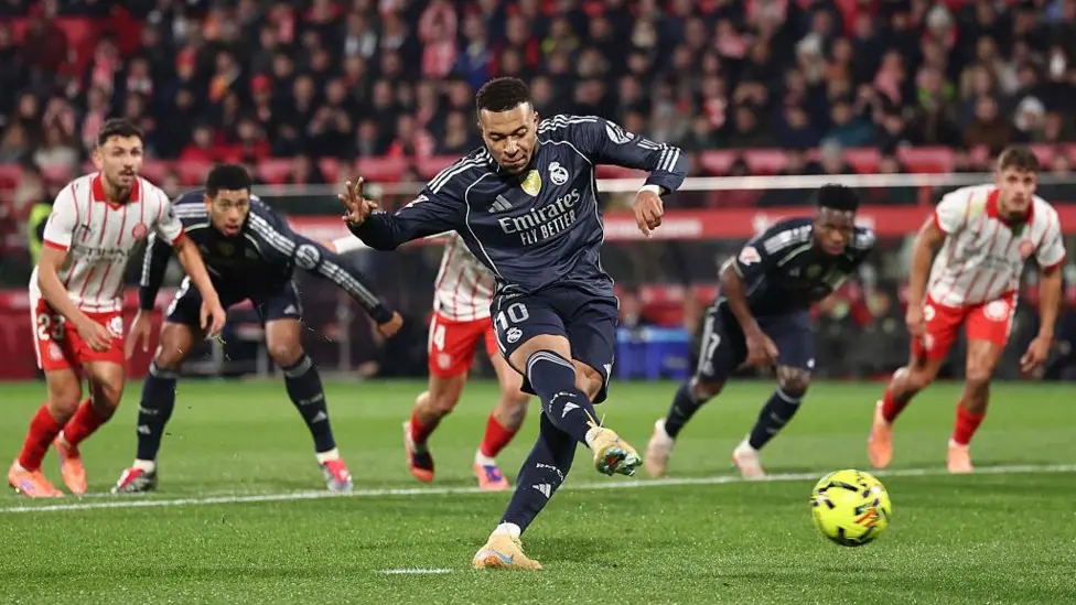 Mbappe penalty earns Real Madrid draw at Girona