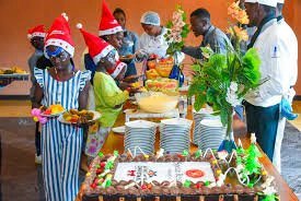 Spreading Xmas joy: Speke Resort hosts heartwarming festive lunch for community children.