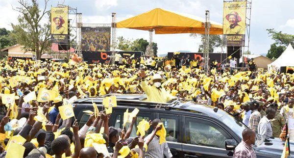 Museveni campaigns in Gomba, Kigongo bashes NRM-leaning candidates