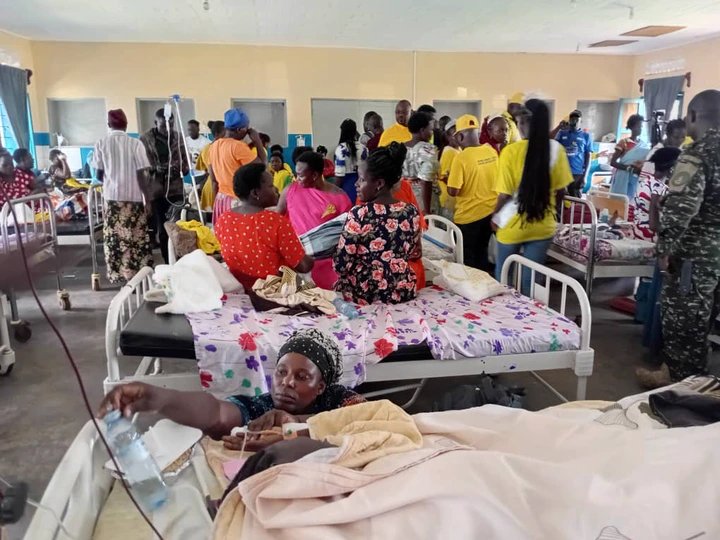 Kadaga donates essentials to patients at Kamuli Hospital