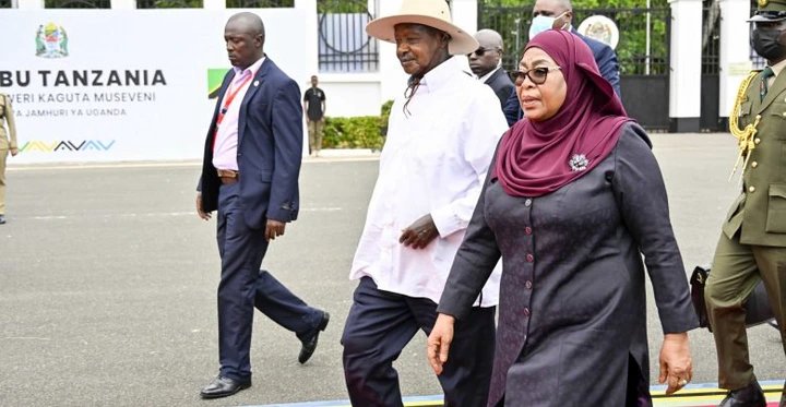 Museveni in Tanzania to Meet Samia Suluhu