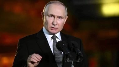 Vladimir Putin Condemns US-Israeli Strikes on Iran, Calls Killing of Ayatollah Ali Khamenei ‘Cynical Murder’ Violating Human Morality and International Law