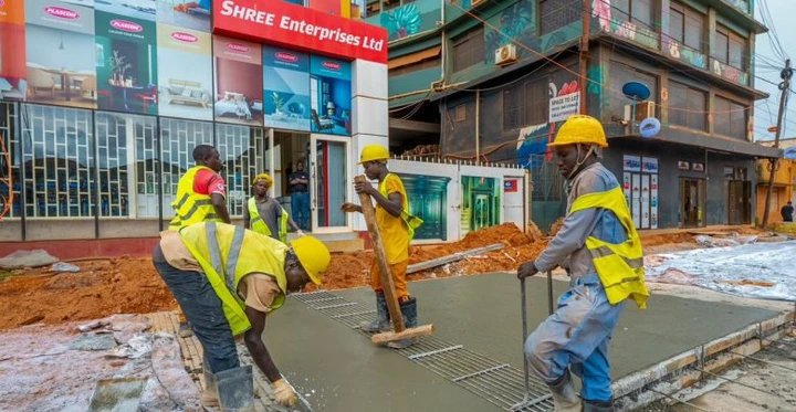KCCA Closes Industrial Area Road for Concrete Works