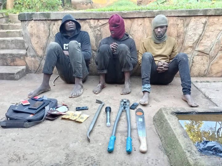 Kampala Officers Intercept Knife and Panga-Wielding Suspects at Night