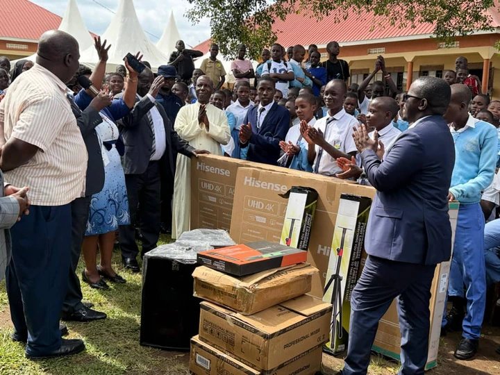 Ex-VP Ssekandi Donation Enhances Learning at St Mugagga Vocational School
