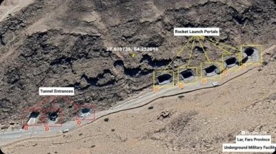 Iran’s missiles, drones stored under impenetrable granite mountains