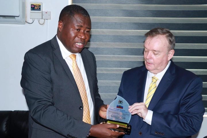 Minister Oboth-Oboth Bids Farewell to Outgoing Russian Ambassador