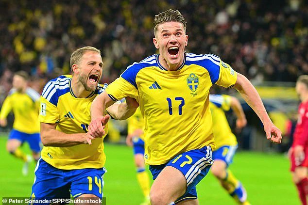 Gyokeres Sweden's hero as Arsenal striker fires them to the World Cup