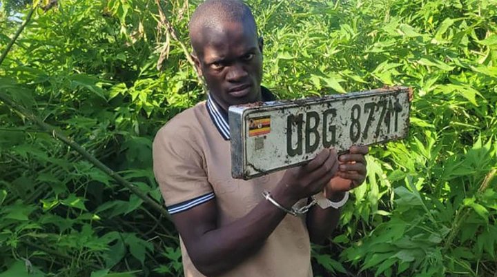 Suspect Arrested in Entebbe for Stealing Car Number Plates