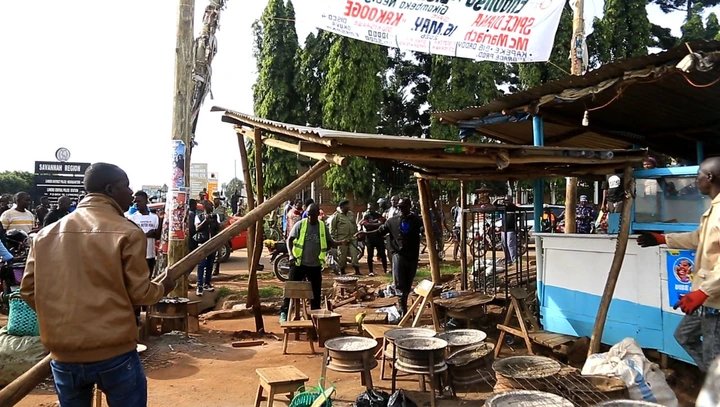 Vendors Strike as Authorities Evict Taxi Operators from Balikyewuunya Roadside Market in Luweero