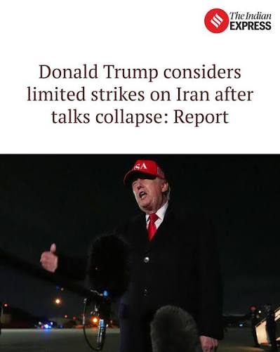 Donald Trump considers limited strikes on Iran after talks collapse: Report