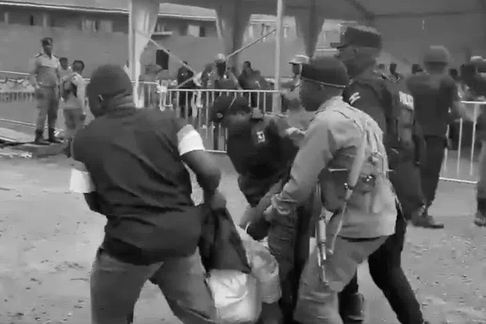 Video: Journalist severely injured by van carrying murder suspect Christopher Okello