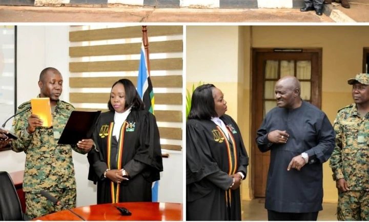 UPDF Captain Swears In as New Member, Engineers Registration Board