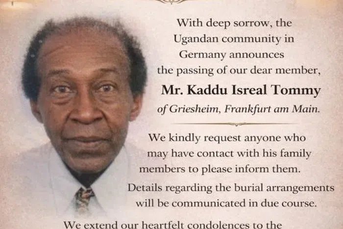Appeal launched after Ugandan dies alone in Germany