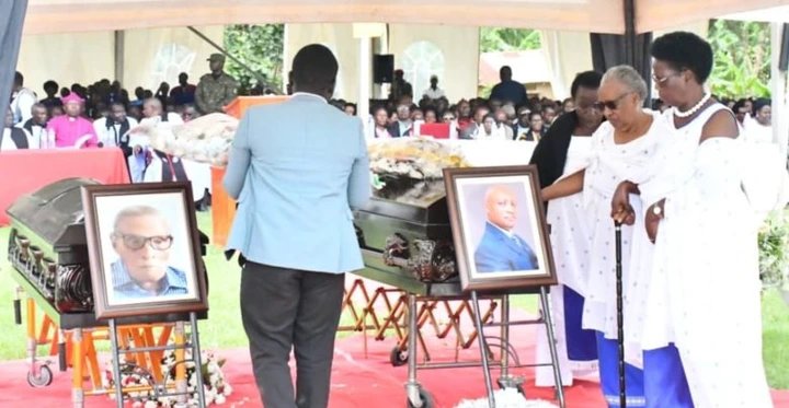 Rukiga: Grief as Gen Matsiko Buries Father, Brother in Joint Ceremony