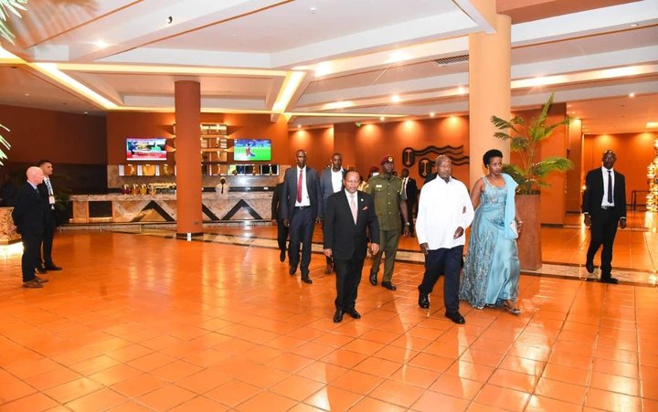 Museveni hosts regional leaders for state dinner at Speke Resort Munyonyo