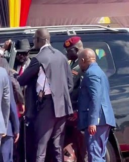 Was There a Scuffle at Kololo? Details Emerge on Why Salva Kiir’s Bodyguard Had His Suit Torn During Museveni’s Swearing-In Ceremony