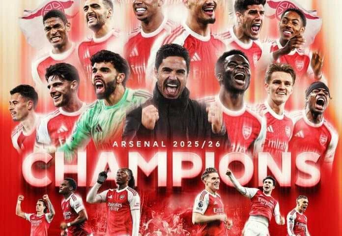 Finally: Arsenal Crowned Champions Of England After Two-Decade Wait