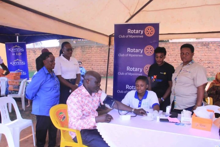 Over 600 Mpererwe Residents Receive Free Treatment at Rotary Health Camp