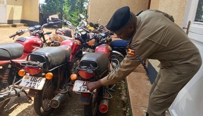 Albertine police impound 3 bajaj boxers with altered number plates