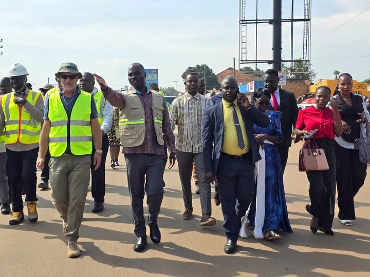 Minister Byamukama Inspects Progress on Mityana–Mubende Highway Works