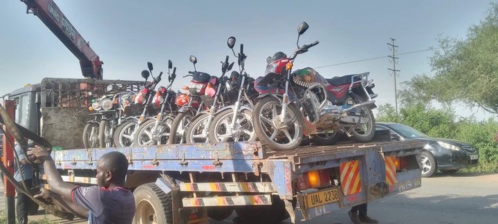 Police Impound Motorcycles in Rwenzori East Crackdown on Reckless Riding