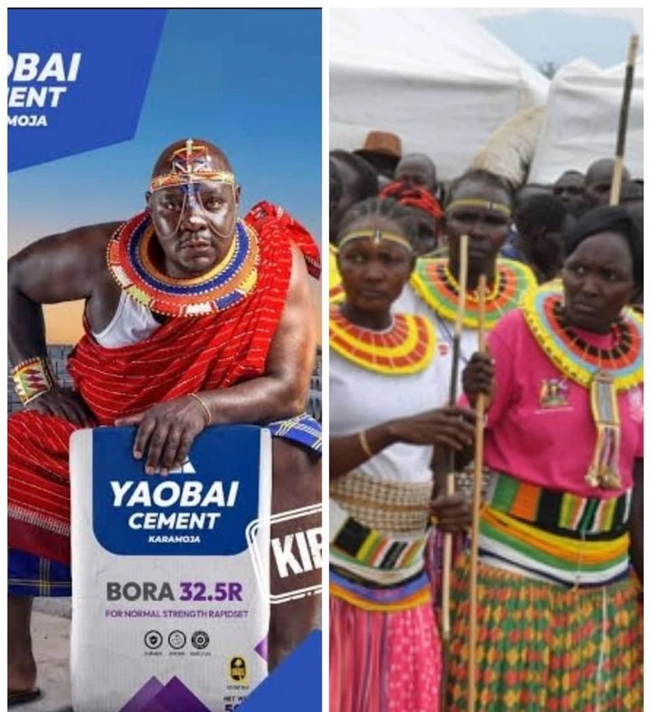 Karamojong Angry Over Cement Advert That Puts Man in Women’s Cultural Attire