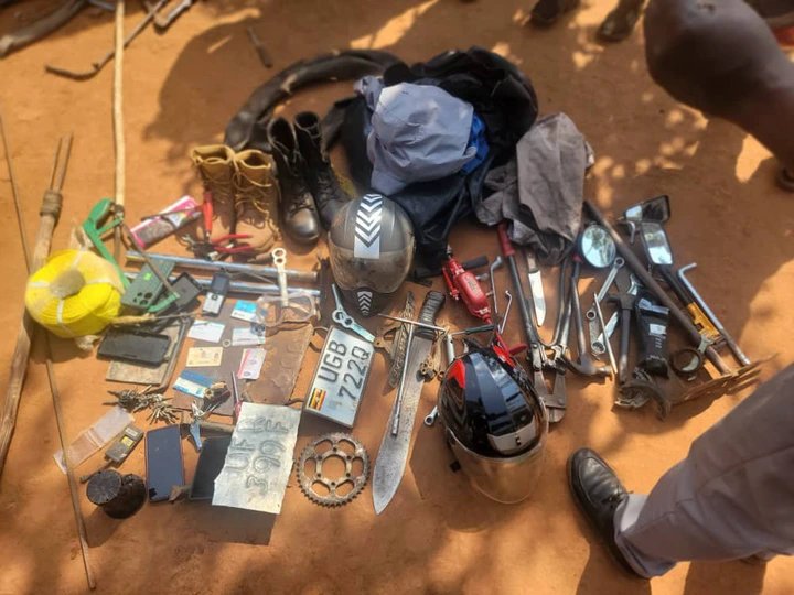 Mukono Police Arrest Notorious Motorcycle Robber Several Exhibits Recovered