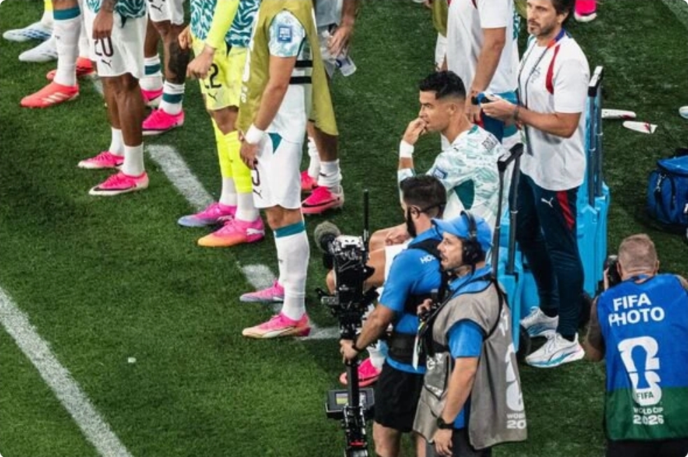 Cristiano Ronaldo reaction to Portugal substituion says it all - 'Look at his face'