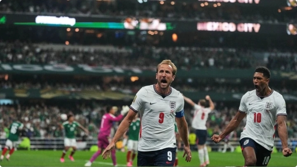 Harry Kane made FIFA World Cup history, scoring and conceding a penalty in England's victory over Mexico. England faces Norway in the quarter-finals.