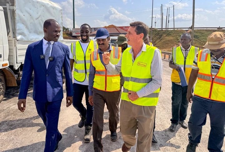 Minister Byamukama gives contractor one week to finish Northern Bypass works