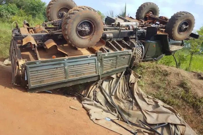 Casualties as UPDF truck overturns in northern Uganda