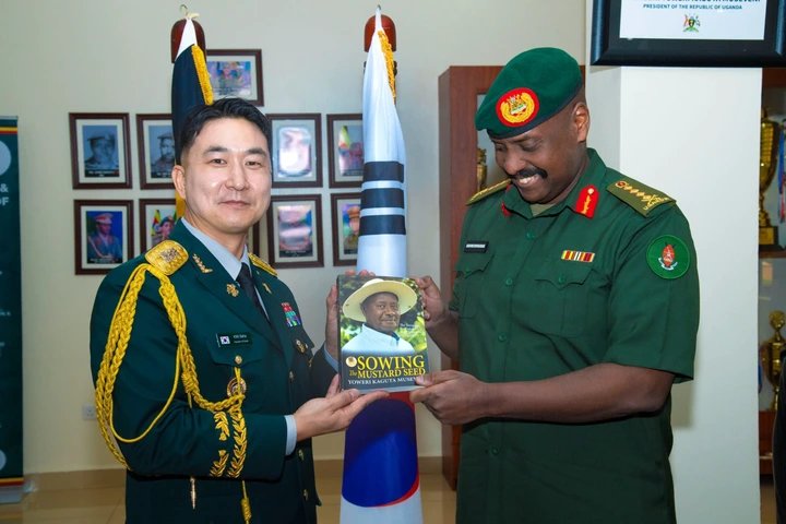 Muhoozi, South Korean Defence Attaché Discuss UPDF Medical Training